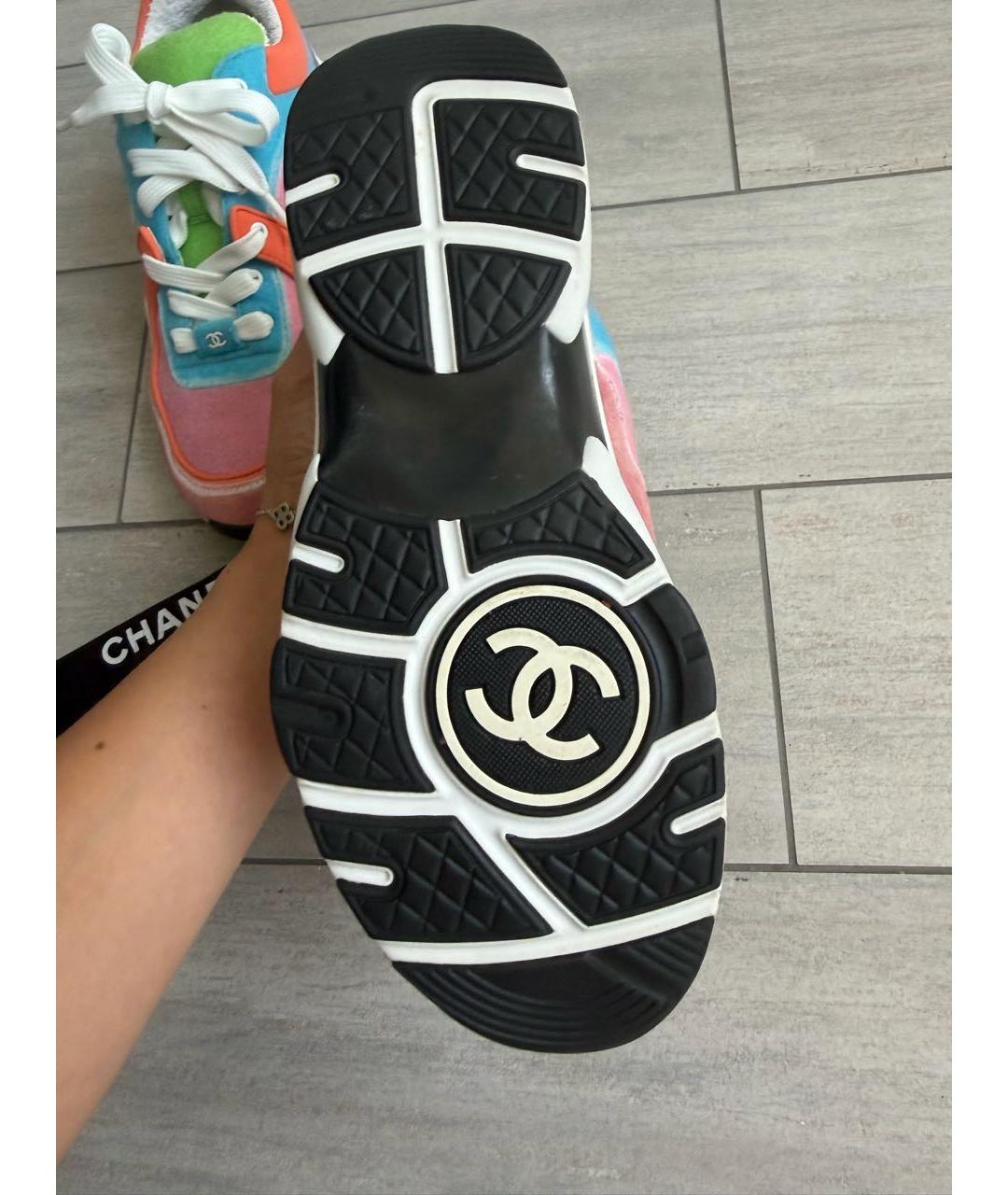 CHANEL Мульти кожаные кроссовки, фото 2