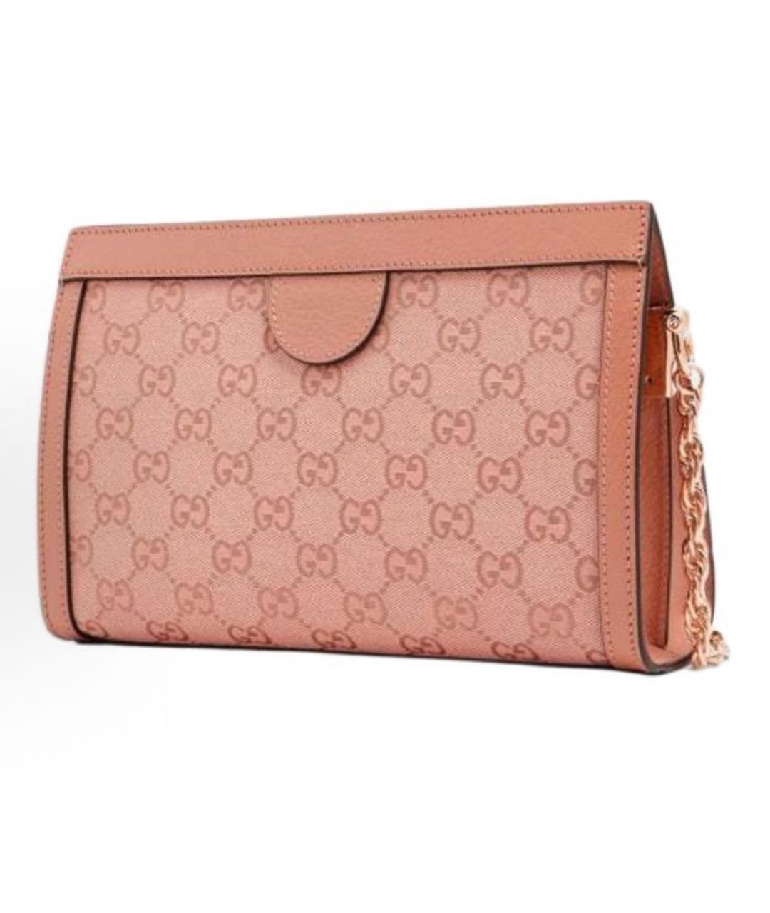 GUCCI Розовая кожаная сумка через плечо, фото 2