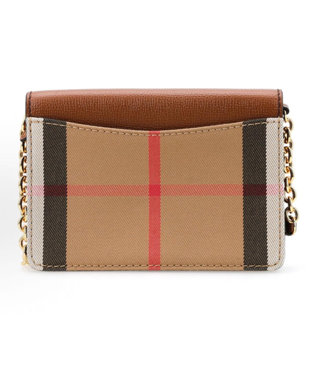 BURBERRY Коричневая кожаная сумка через плечо, фото 3