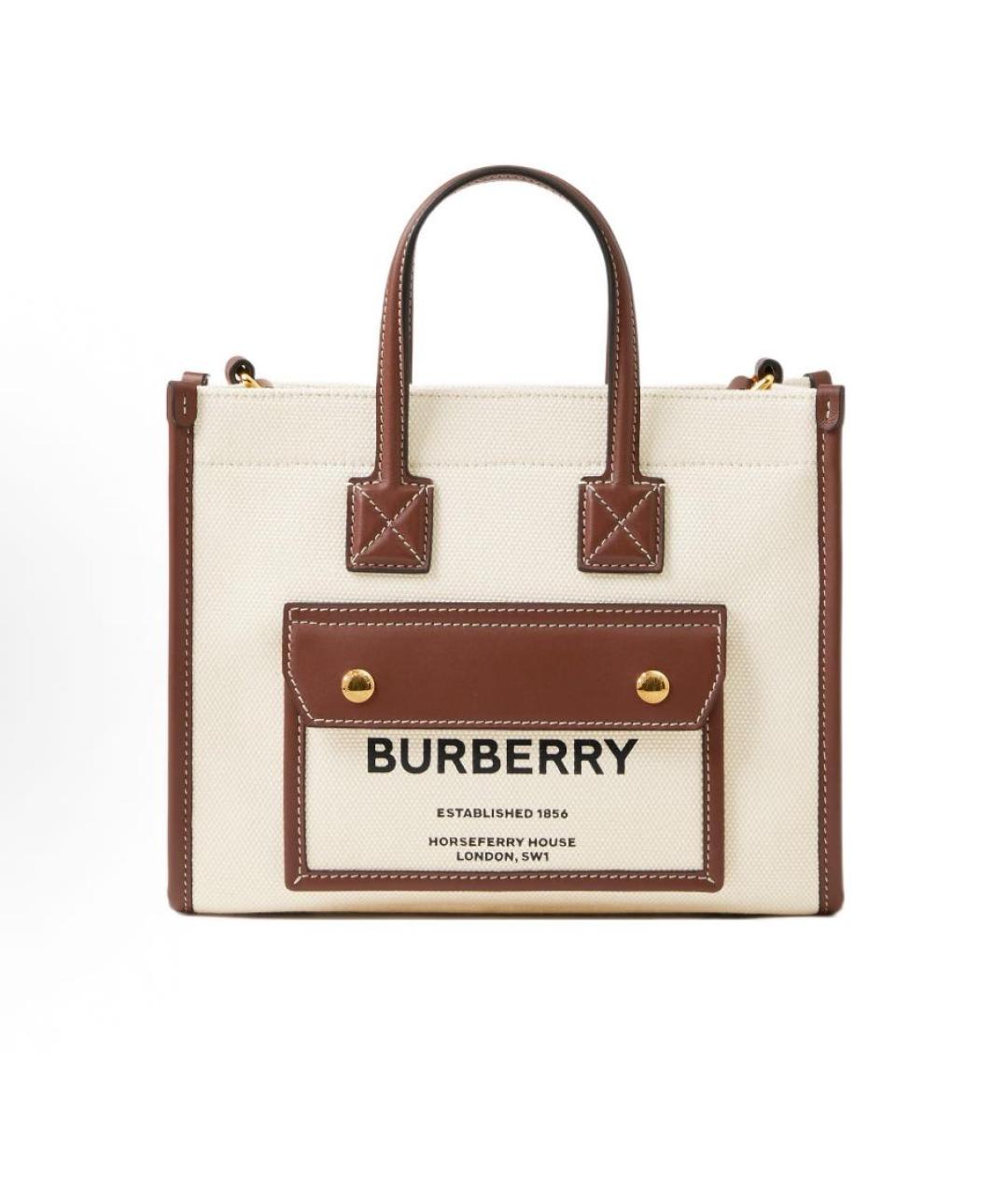 BURBERRY Бежевая сумка через плечо, фото 9