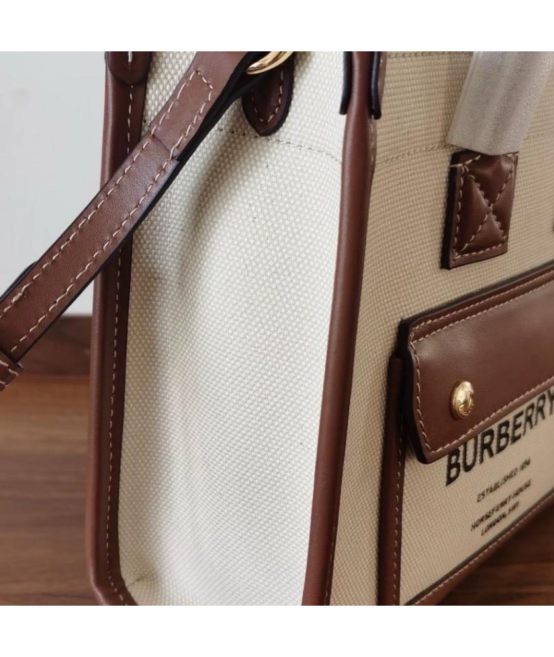 BURBERRY Бежевая сумка через плечо, фото 8
