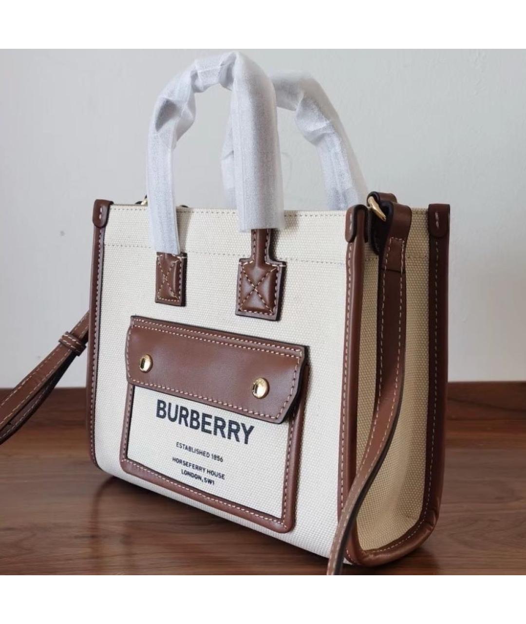 BURBERRY Бежевая сумка через плечо, фото 6