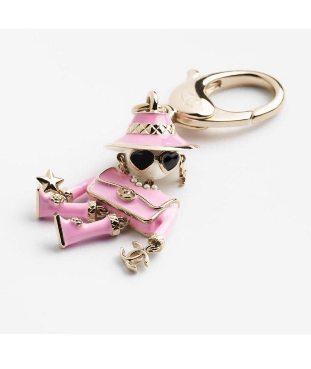 CHANEL Розовый брелок, фото 2