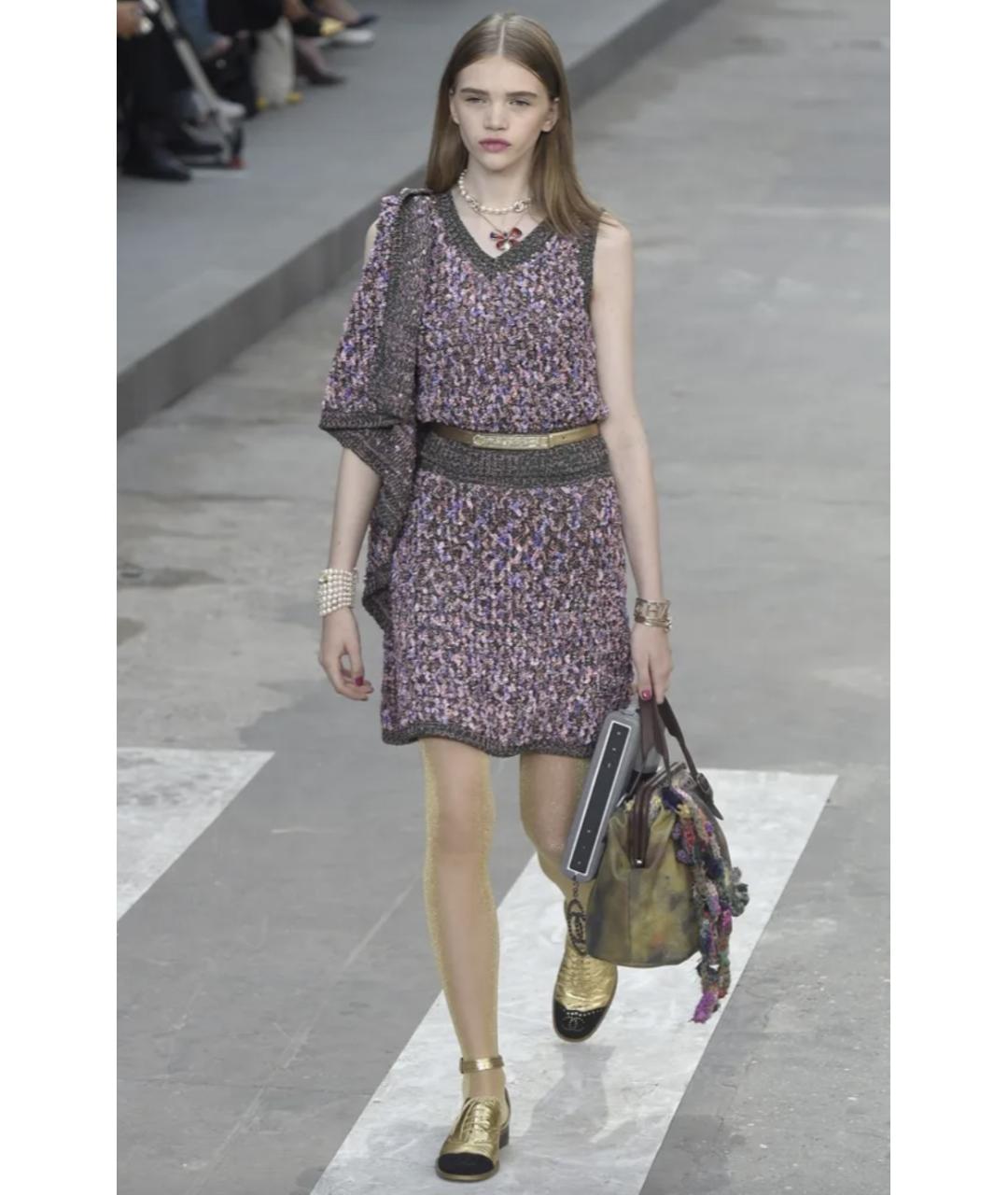 CHANEL Хаки тканевая сумка тоут, фото 8