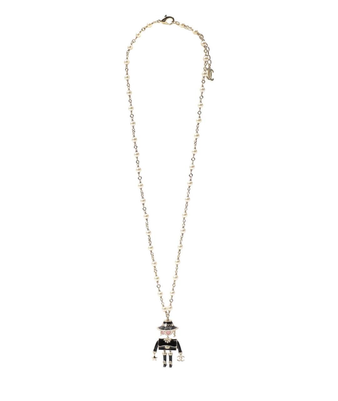 CHANEL Черное колье, фото 7