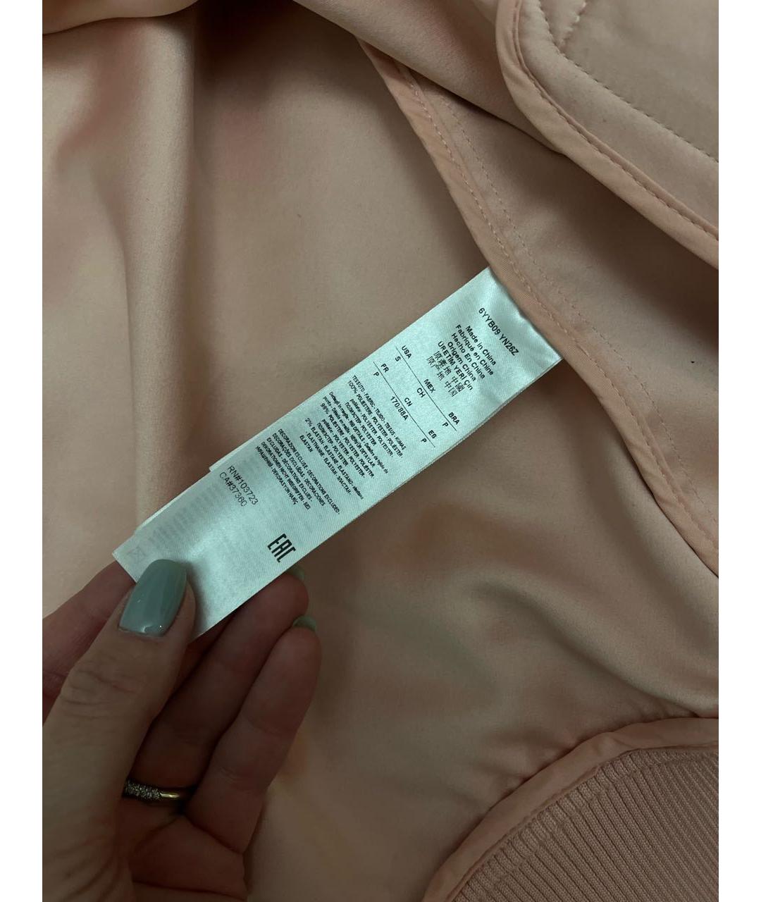 ARMANI EXCHANGE Розовая полиэстеровая куртка, фото 5