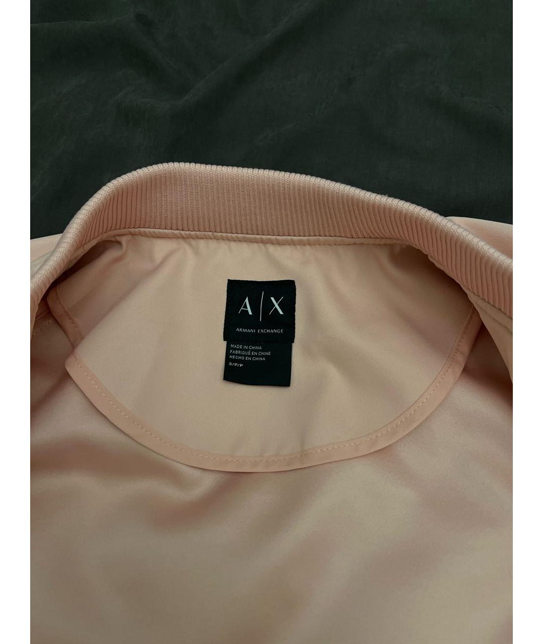 ARMANI EXCHANGE Розовая полиэстеровая куртка, фото 2
