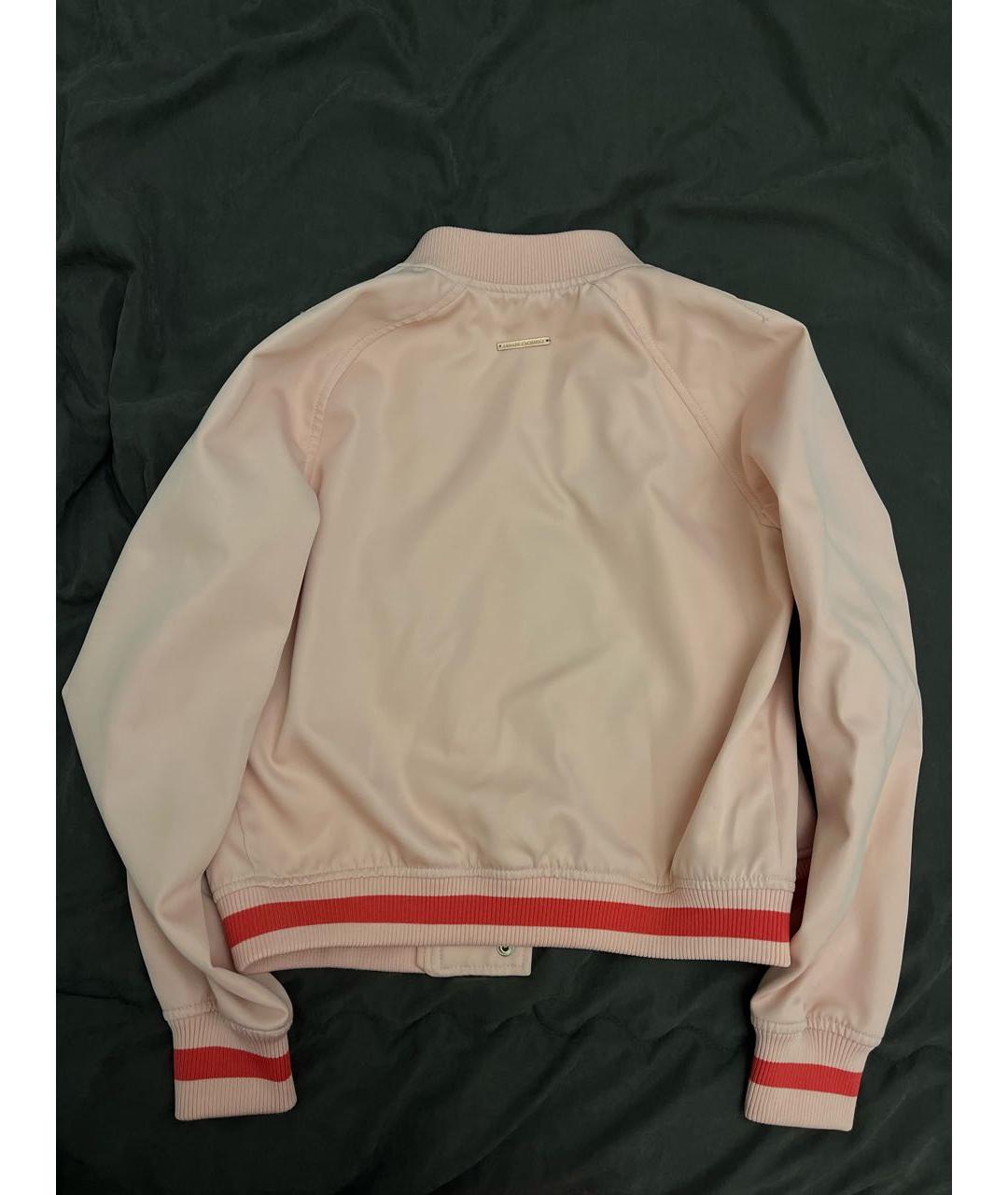 ARMANI EXCHANGE Розовая полиэстеровая куртка, фото 3