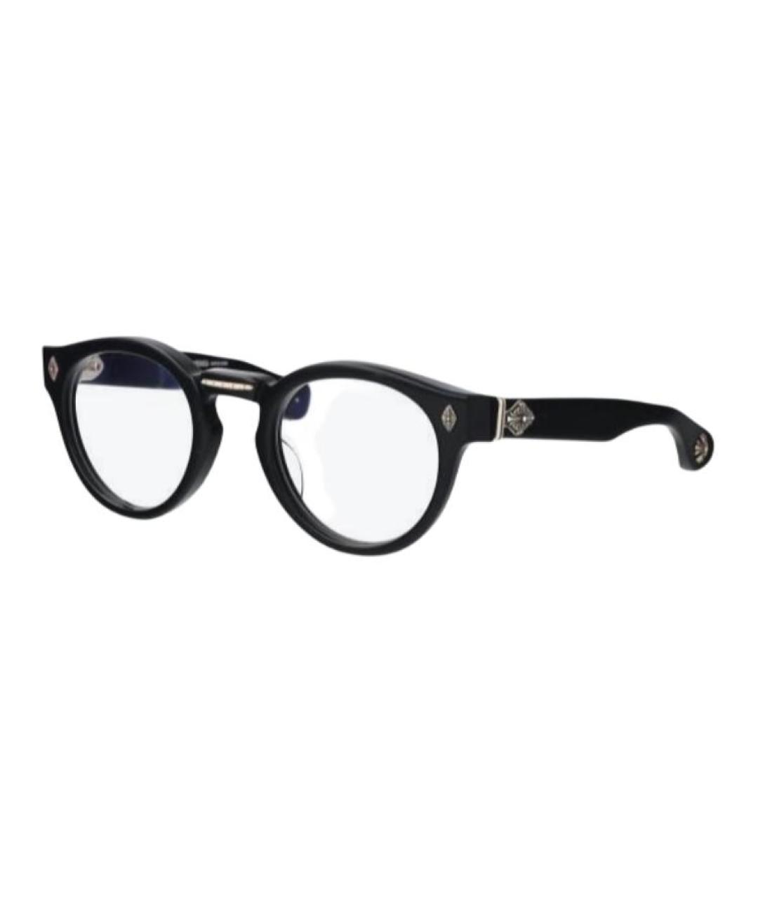 CHROME HEARTS Черные пластиковые солнцезащитные очки, фото 1