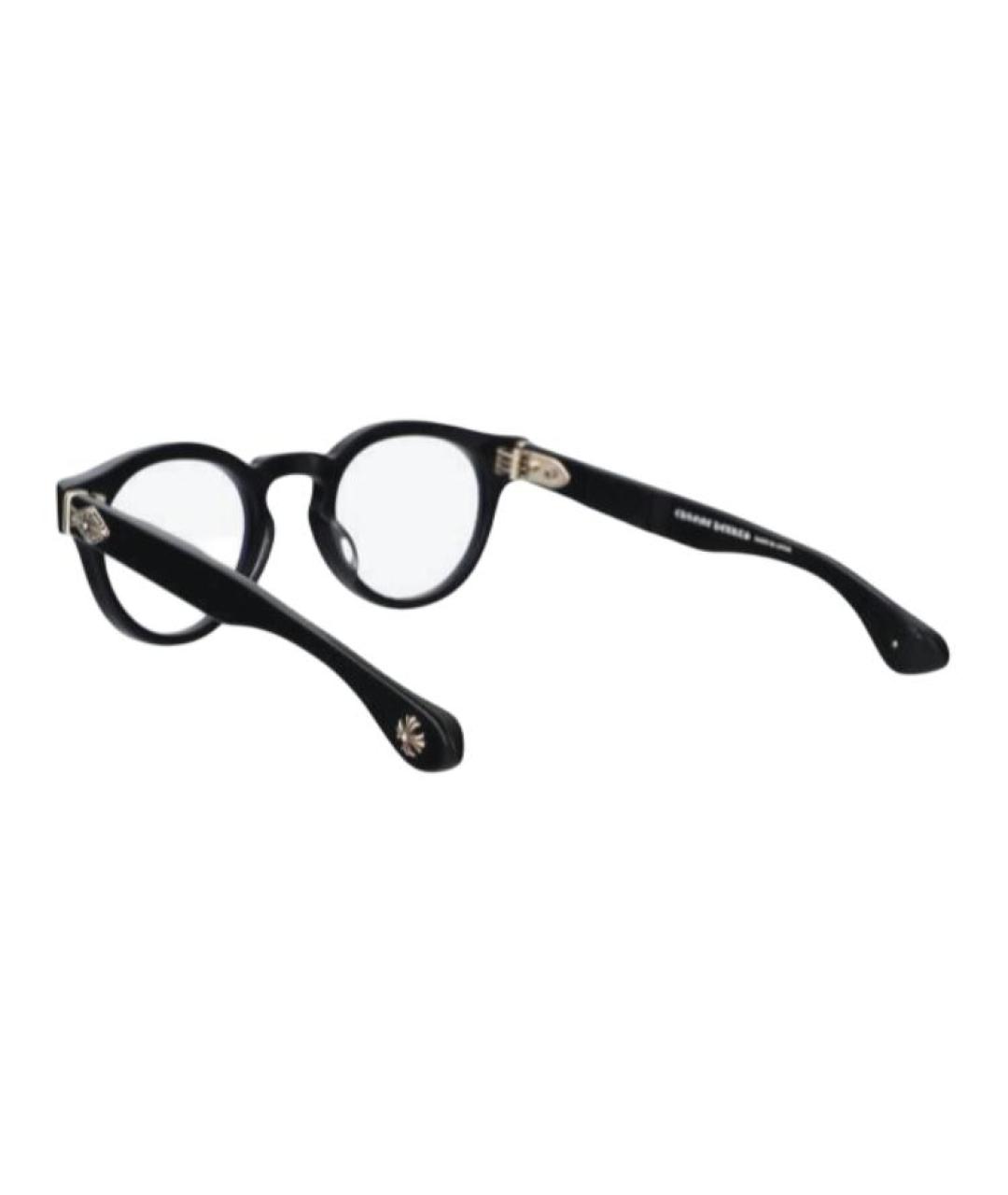 CHROME HEARTS Черные пластиковые солнцезащитные очки, фото 4