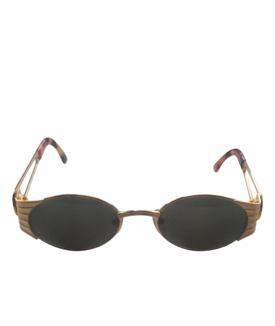 FENDI Золотые пластиковые солнцезащитные очки, фото 8