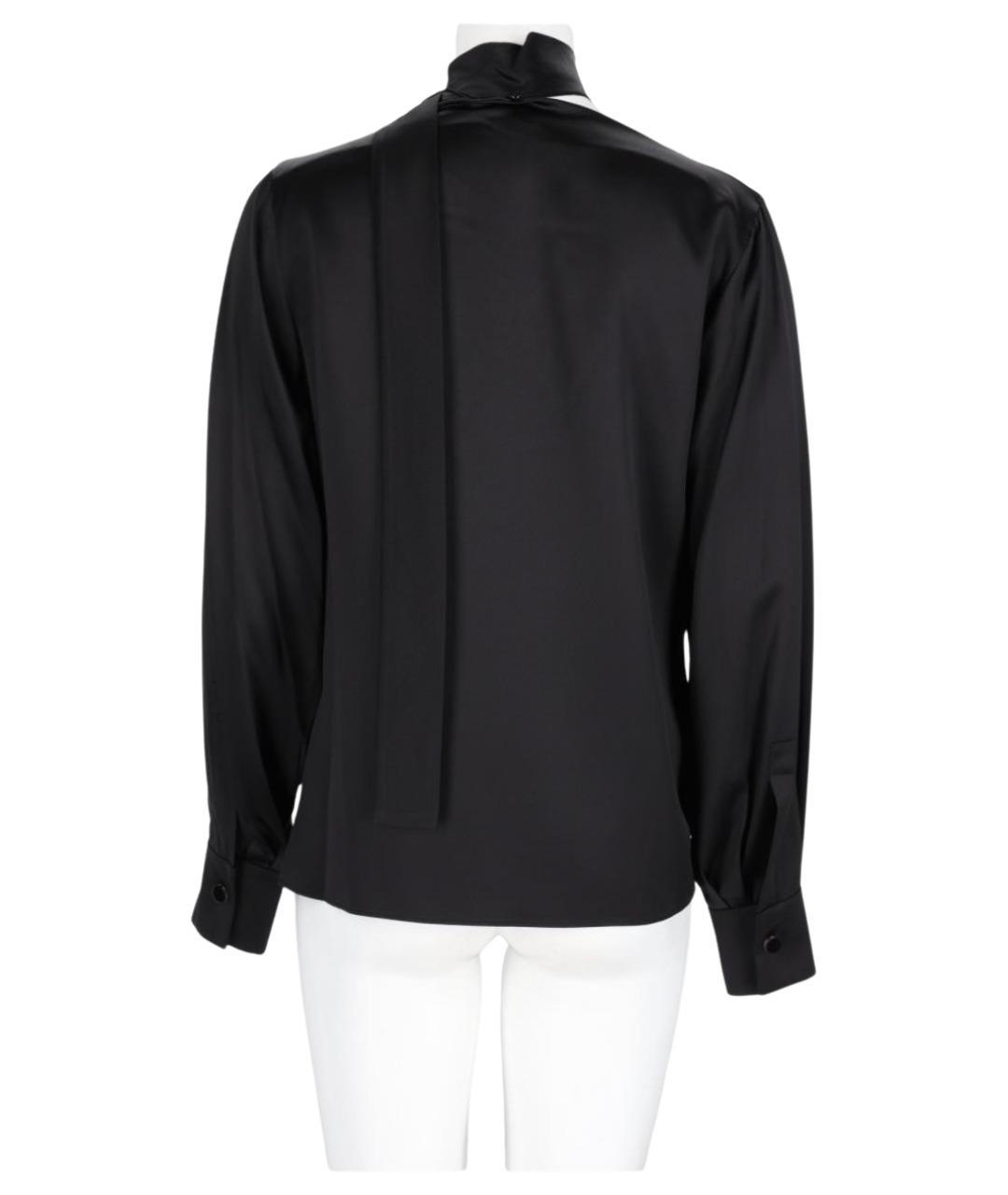 MAX MARA Черная шелковая блузы, фото 2