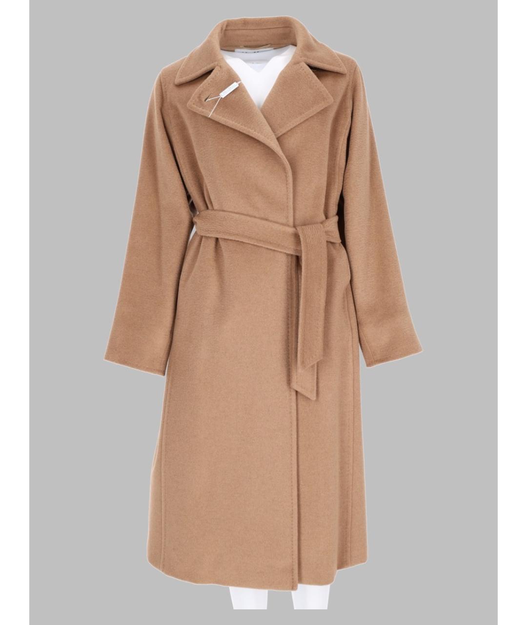 MAX MARA Бежевое шерстяное пальто, фото 2
