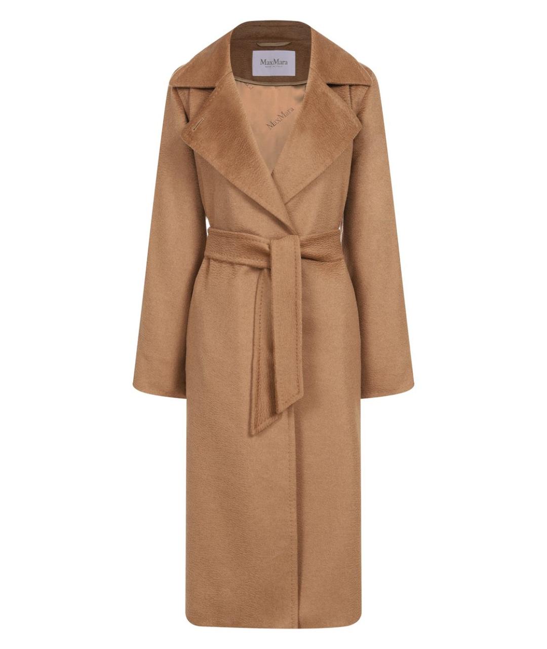 MAX MARA Бежевое шерстяное пальто, фото 1