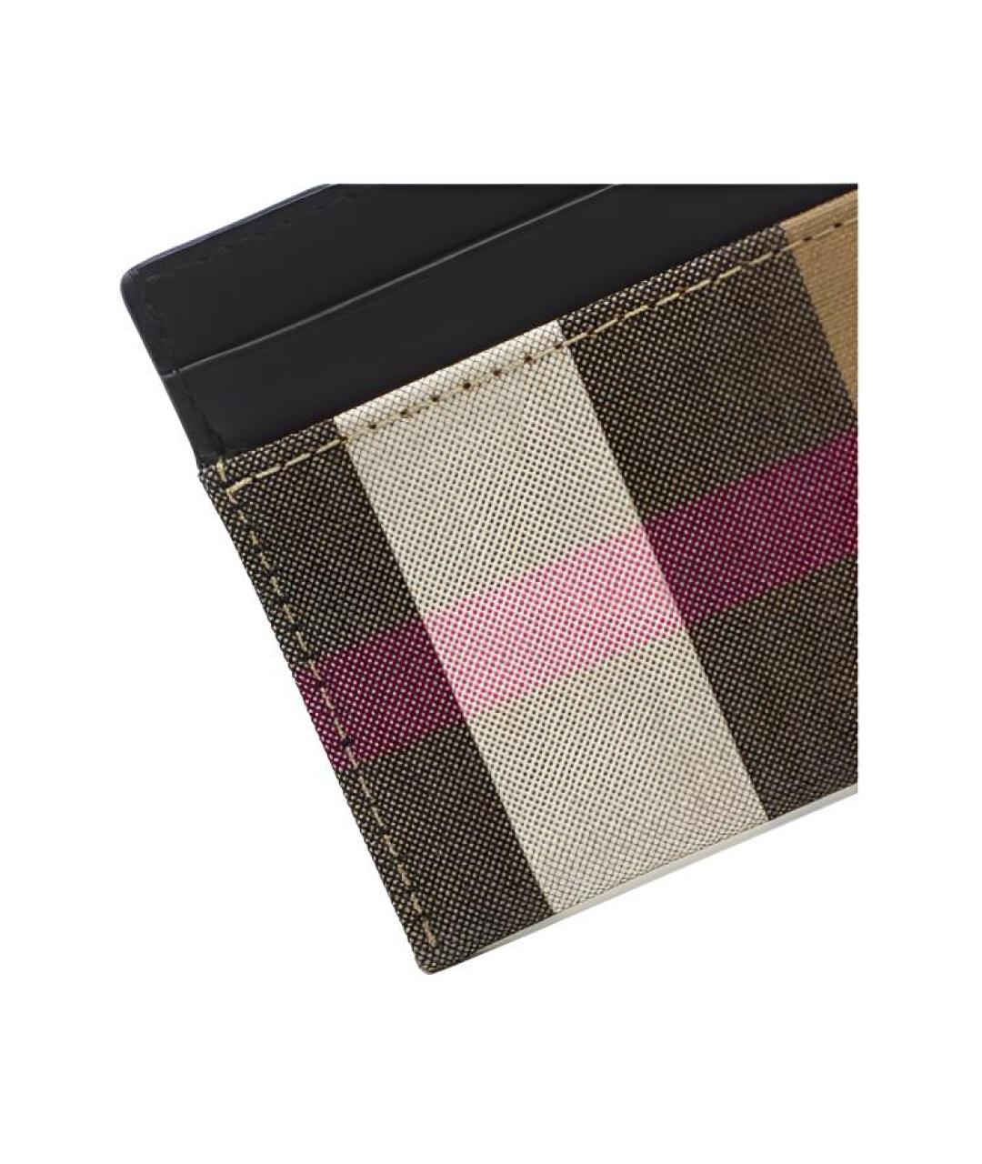 BURBERRY Коричневый кардхолдер из искусственной кожи, фото 5