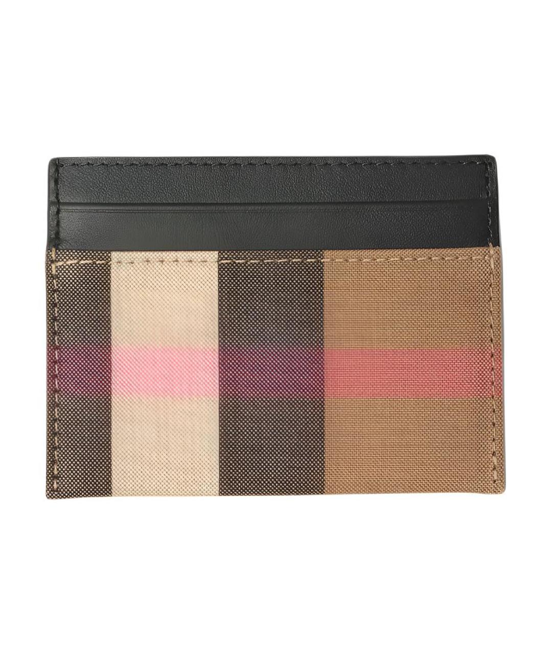 BURBERRY Коричневый кардхолдер из искусственной кожи, фото 1