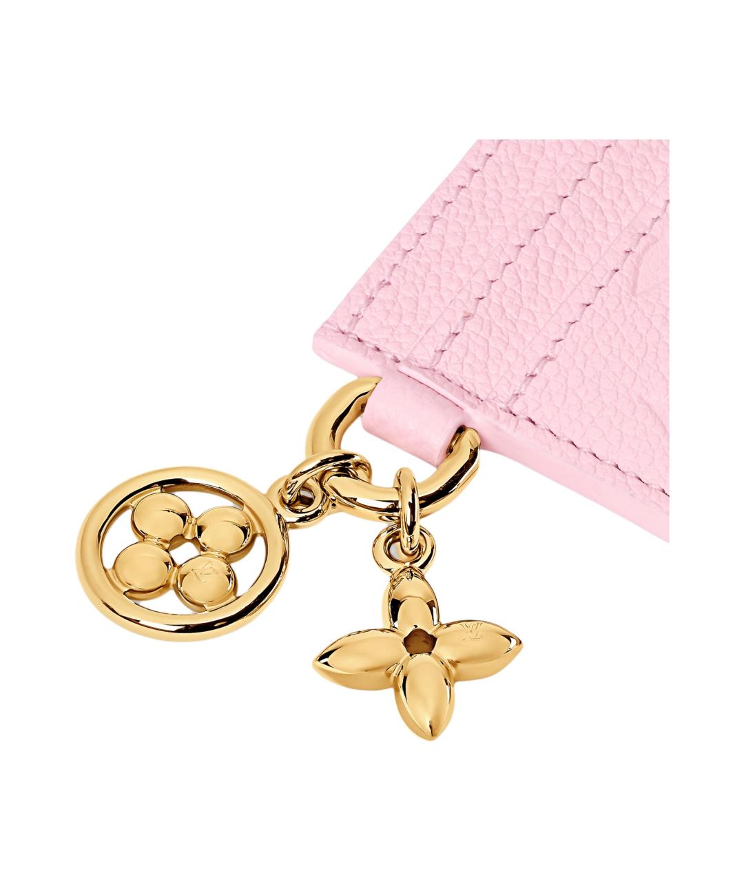 LOUIS VUITTON Розовый кожаный кардхолдер, фото 5