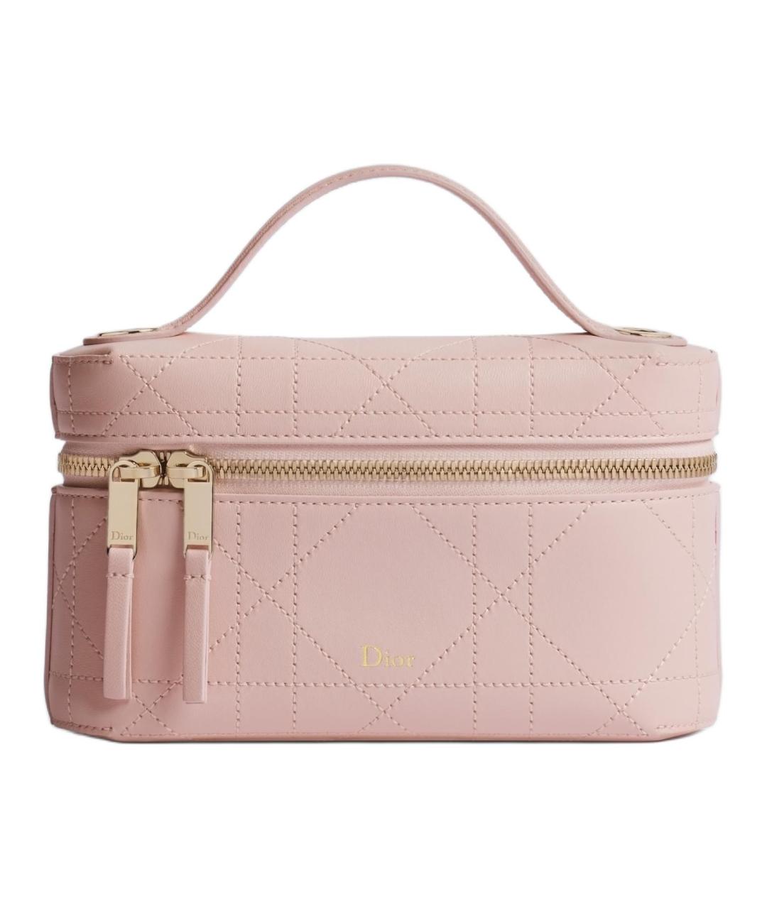 CHRISTIAN DIOR Розовая кожаная сумка через плечо, фото 1
