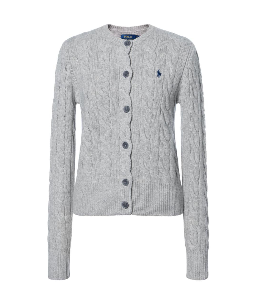 POLO RALPH LAUREN Серый кардиган, фото 1