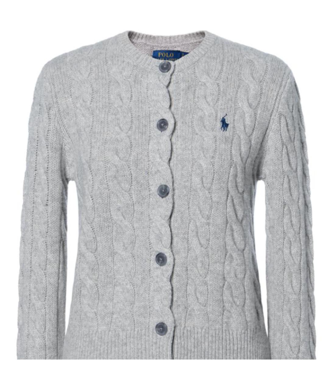 POLO RALPH LAUREN Серый кардиган, фото 4