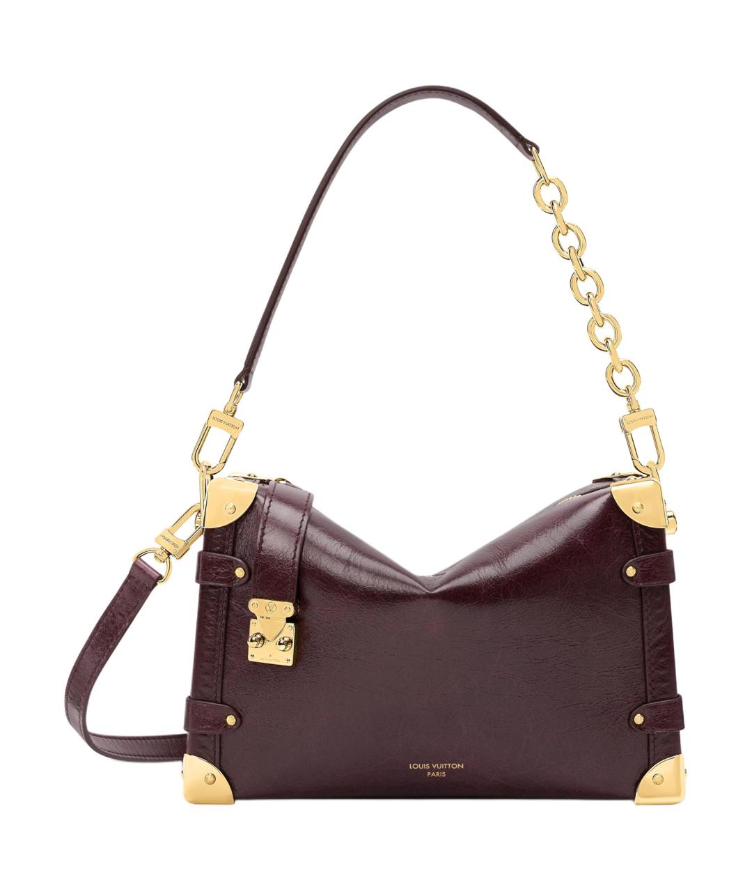 LOUIS VUITTON Коричневая кожаная сумка через плечо, фото 1