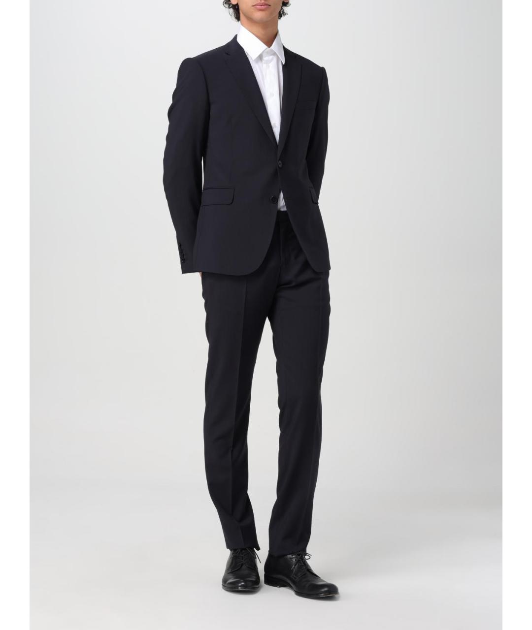 EMPORIO ARMANI Темно-синий классический костюм, фото 2