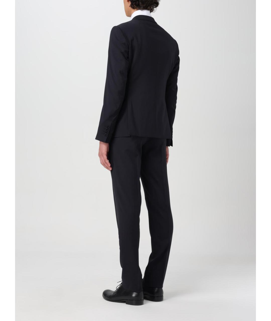 EMPORIO ARMANI Темно-синий классический костюм, фото 3