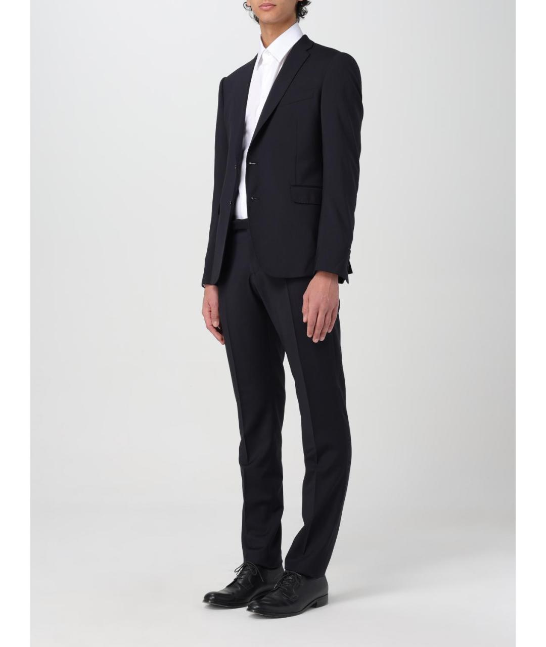 EMPORIO ARMANI Темно-синий классический костюм, фото 4