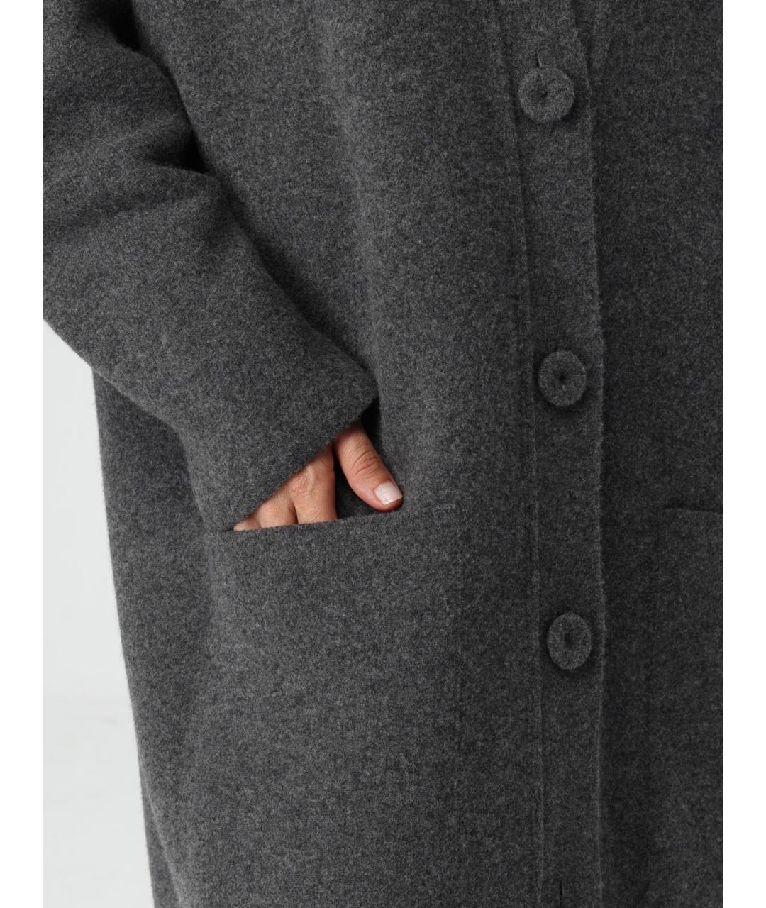 JIL SANDER Серый шерстяной кардиган, фото 5