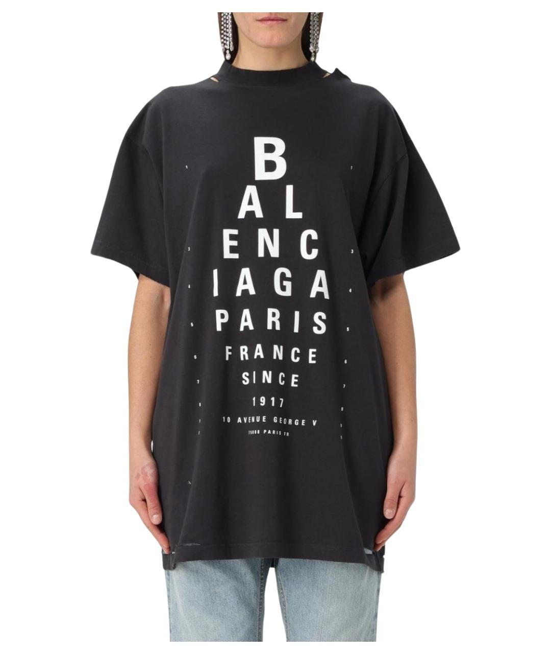 BALENCIAGA Мульти хлопковая футболка, фото 1