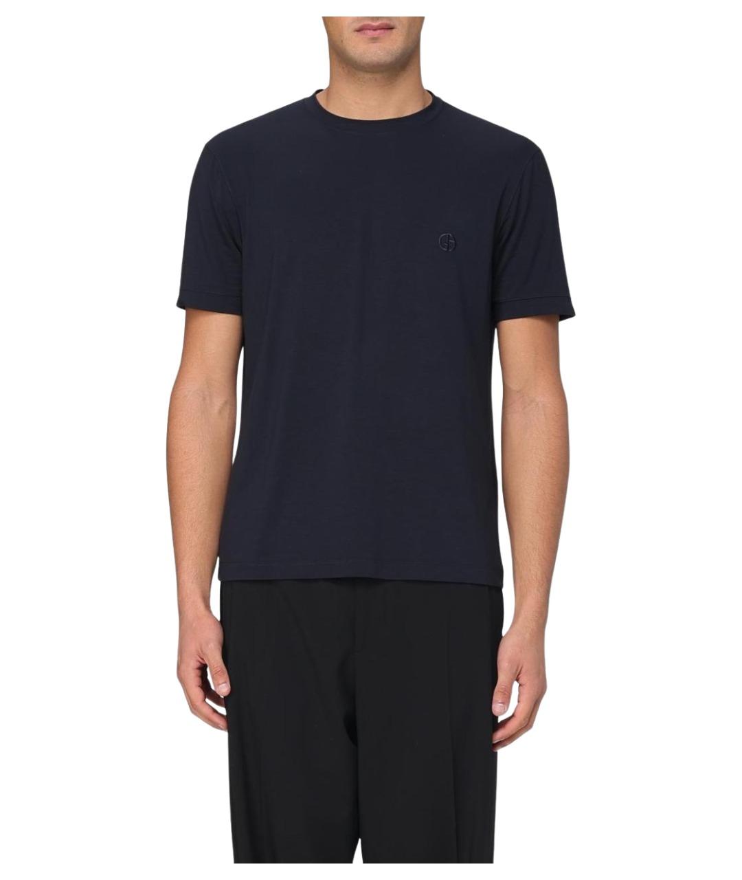 GIORGIO ARMANI Темно-синяя футболка, фото 1