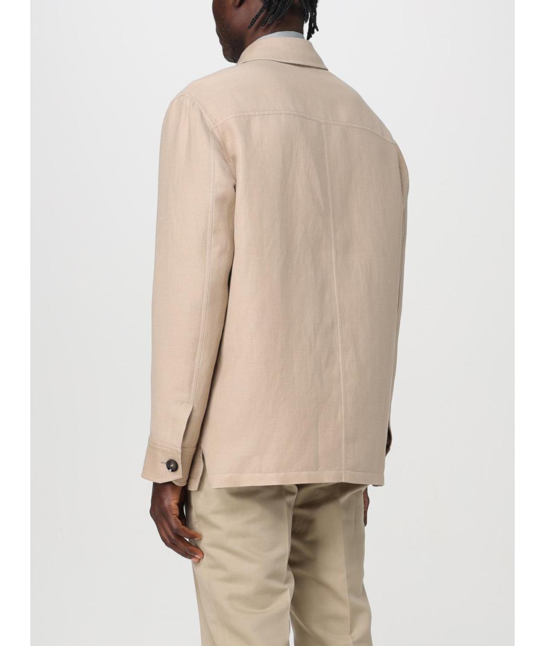 BRIONI Бежевая шерстяная куртка, фото 3