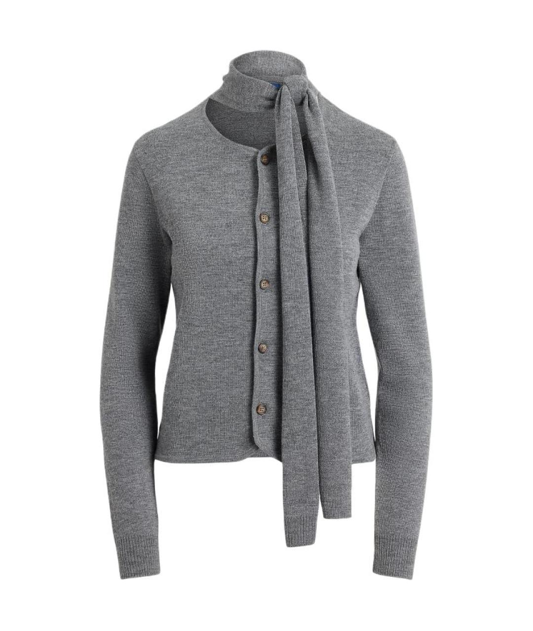 POLO RALPH LAUREN Серый кардиган, фото 1