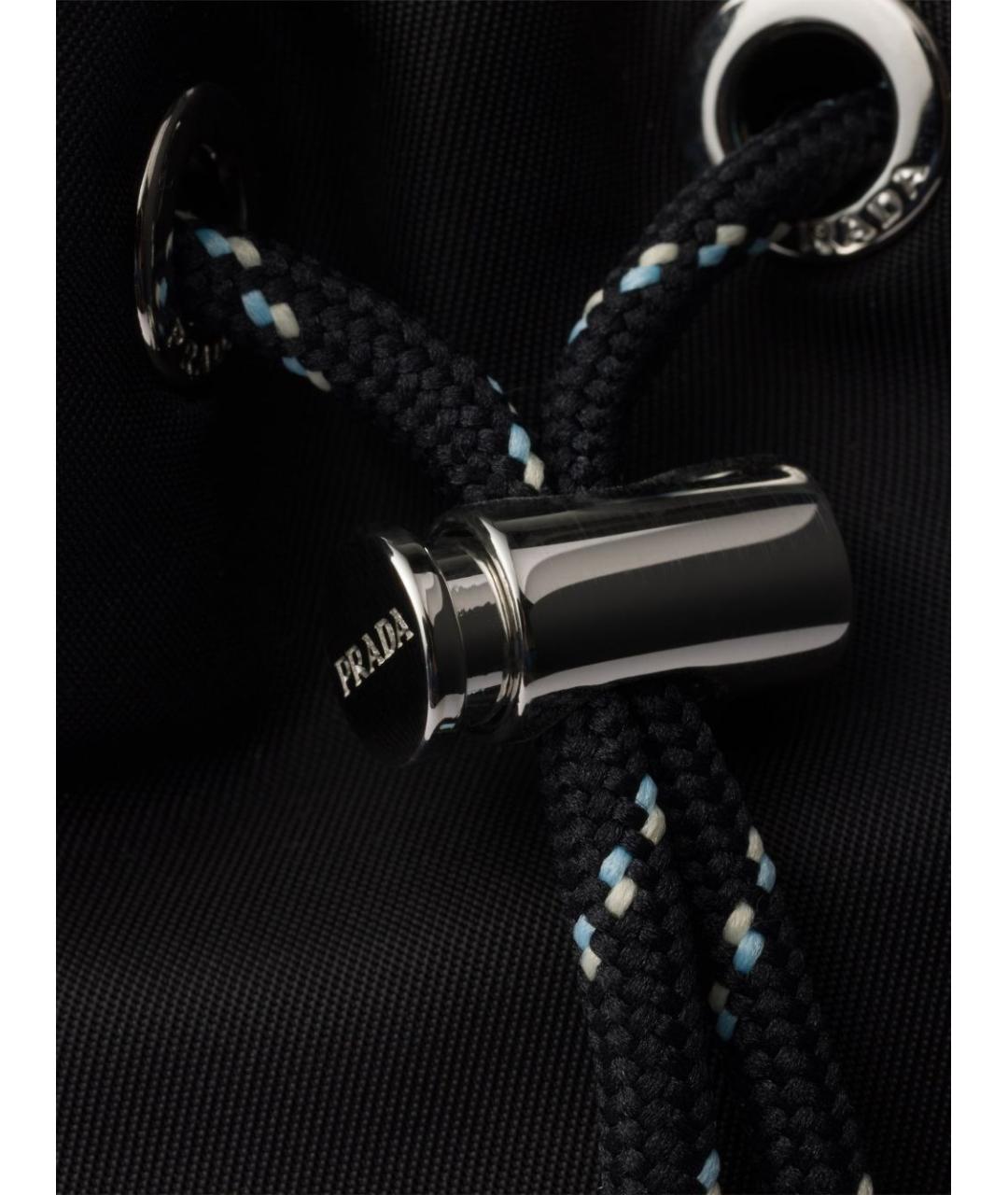 PRADA Черная синтетическая барсетка, фото 2