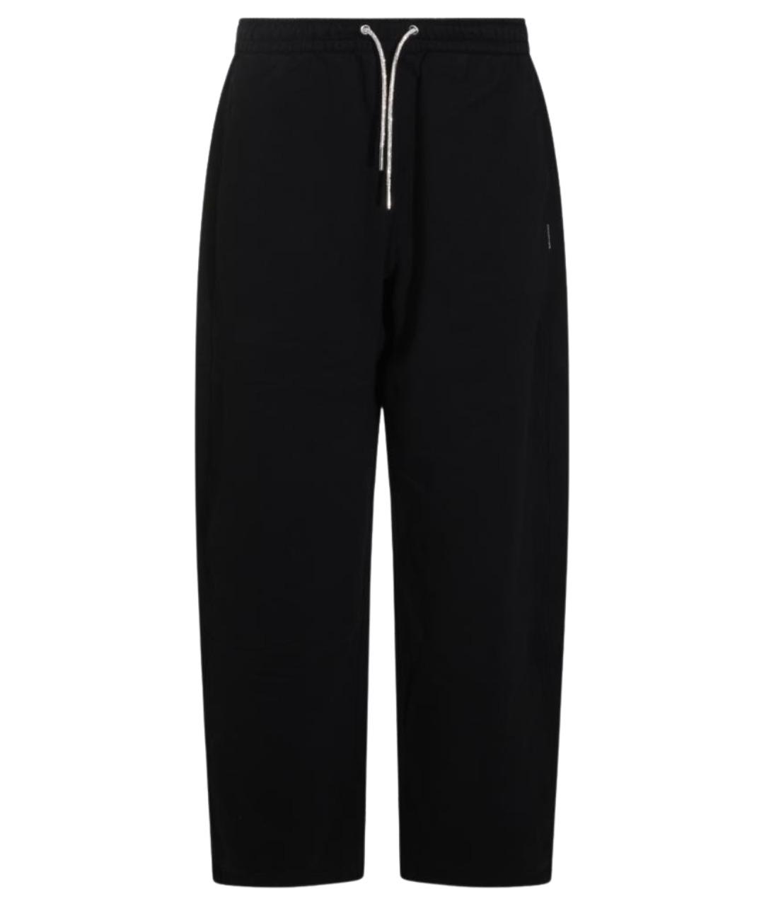 ALEXANDER WANG Черные хлопковые прямые брюки, фото 1