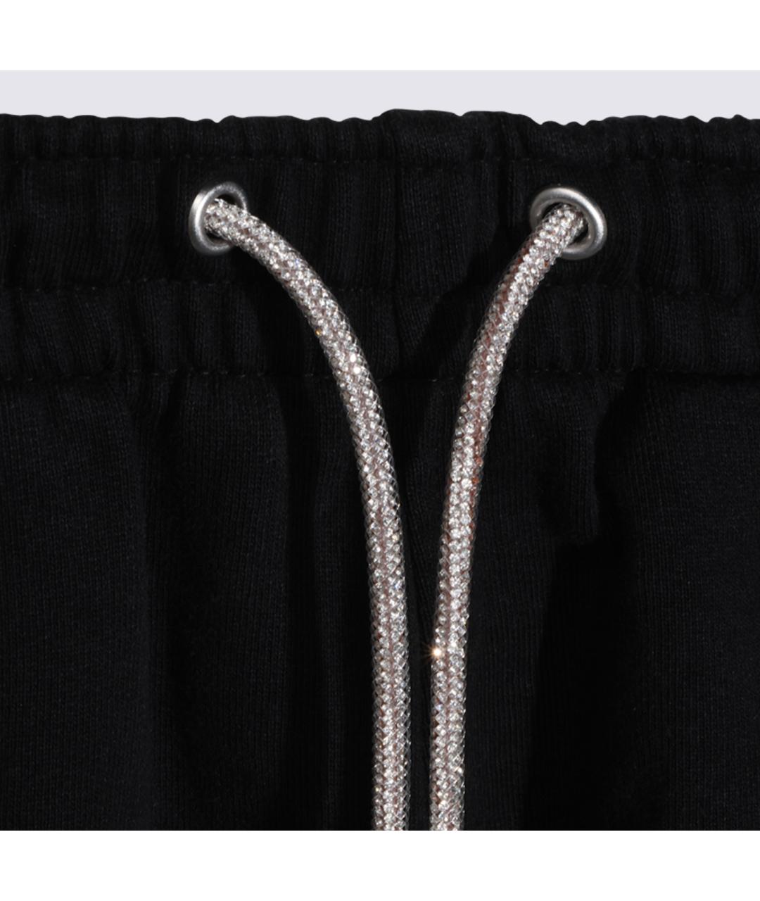 ALEXANDER WANG Черные хлопковые прямые брюки, фото 4