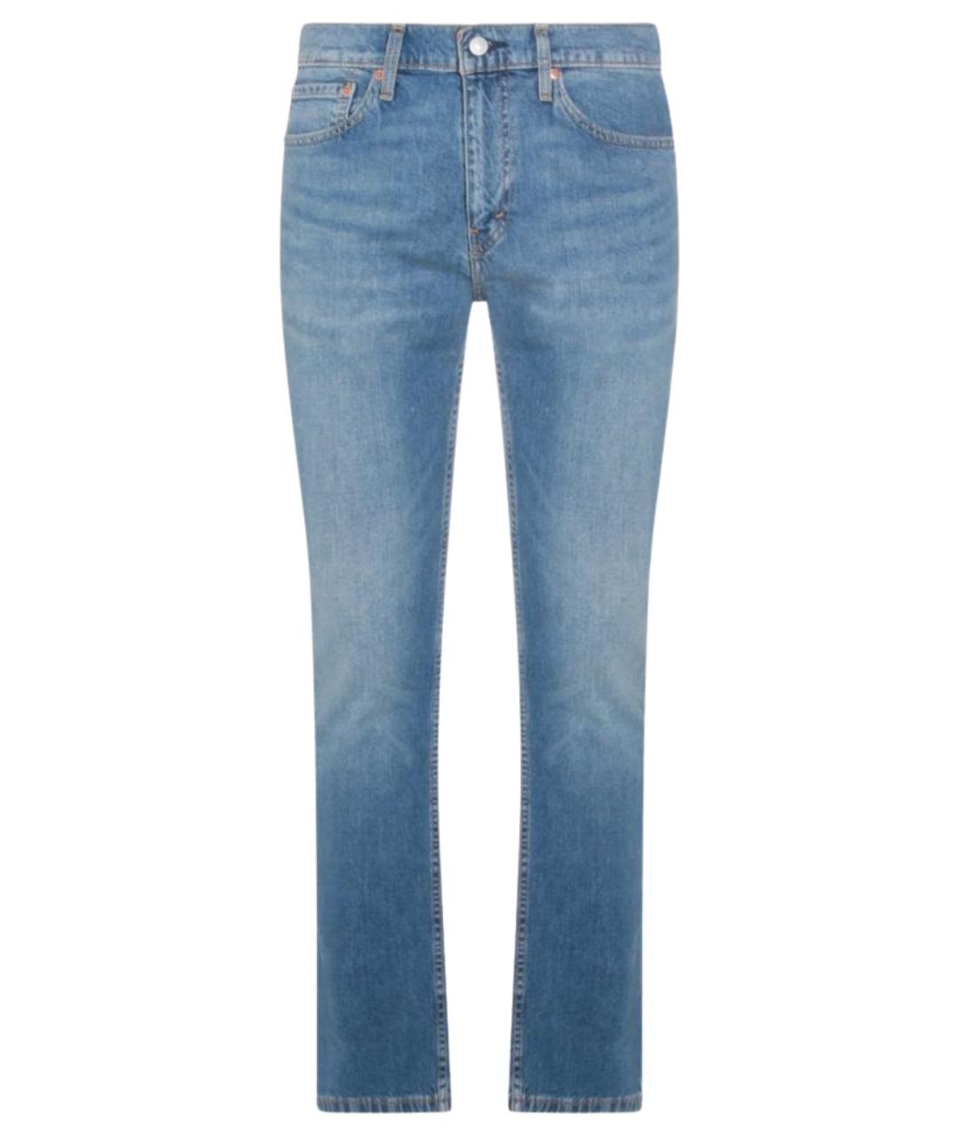 LEVI'S Голубые хлопковые прямые джинсы, фото 1