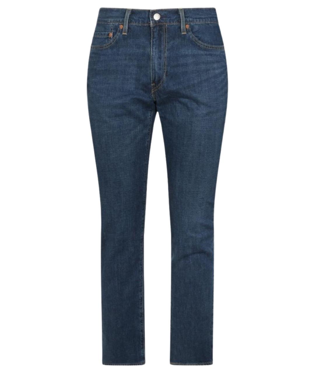 LEVI'S Синие хлопковые прямые джинсы, фото 1