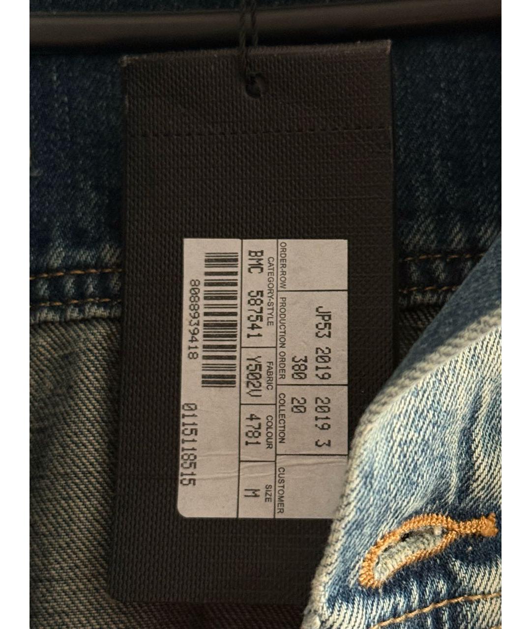 SAINT LAURENT Голубая деним куртка, фото 5
