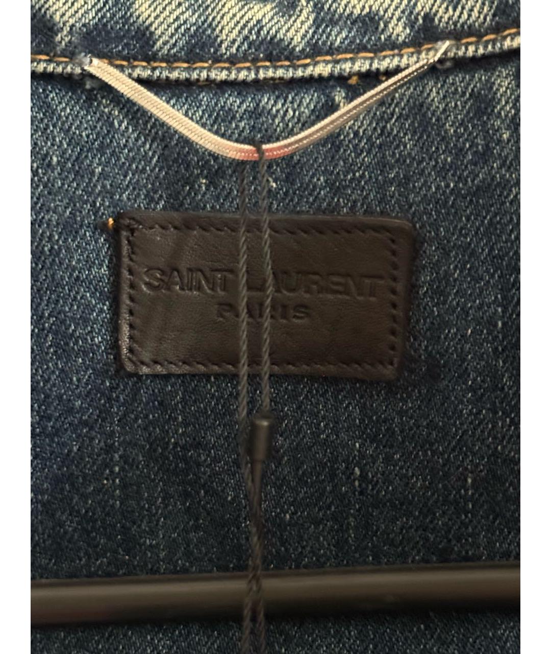 SAINT LAURENT Голубая деним куртка, фото 4