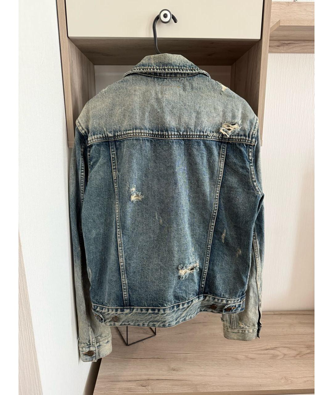 SAINT LAURENT Голубая деним куртка, фото 2