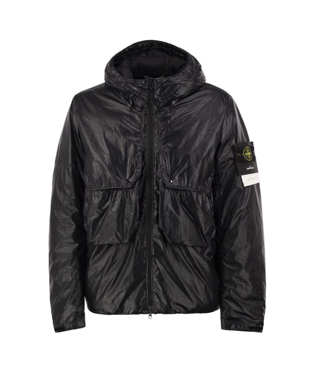 STONE ISLAND Черная полиамидовая куртка, фото 1
