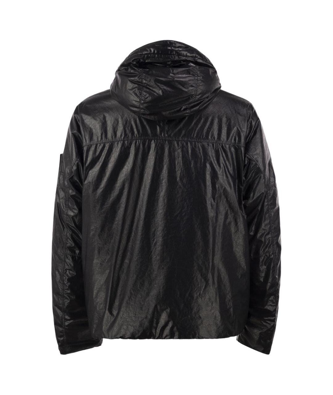 STONE ISLAND Черная полиамидовая куртка, фото 2