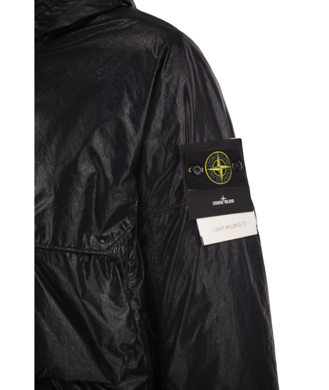 STONE ISLAND Черная полиамидовая куртка, фото 4