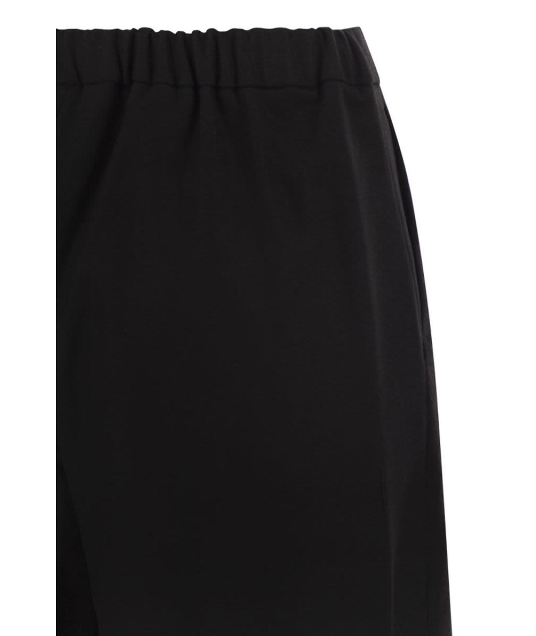 'S MAX MARA Черные шерстяные прямые брюки, фото 4