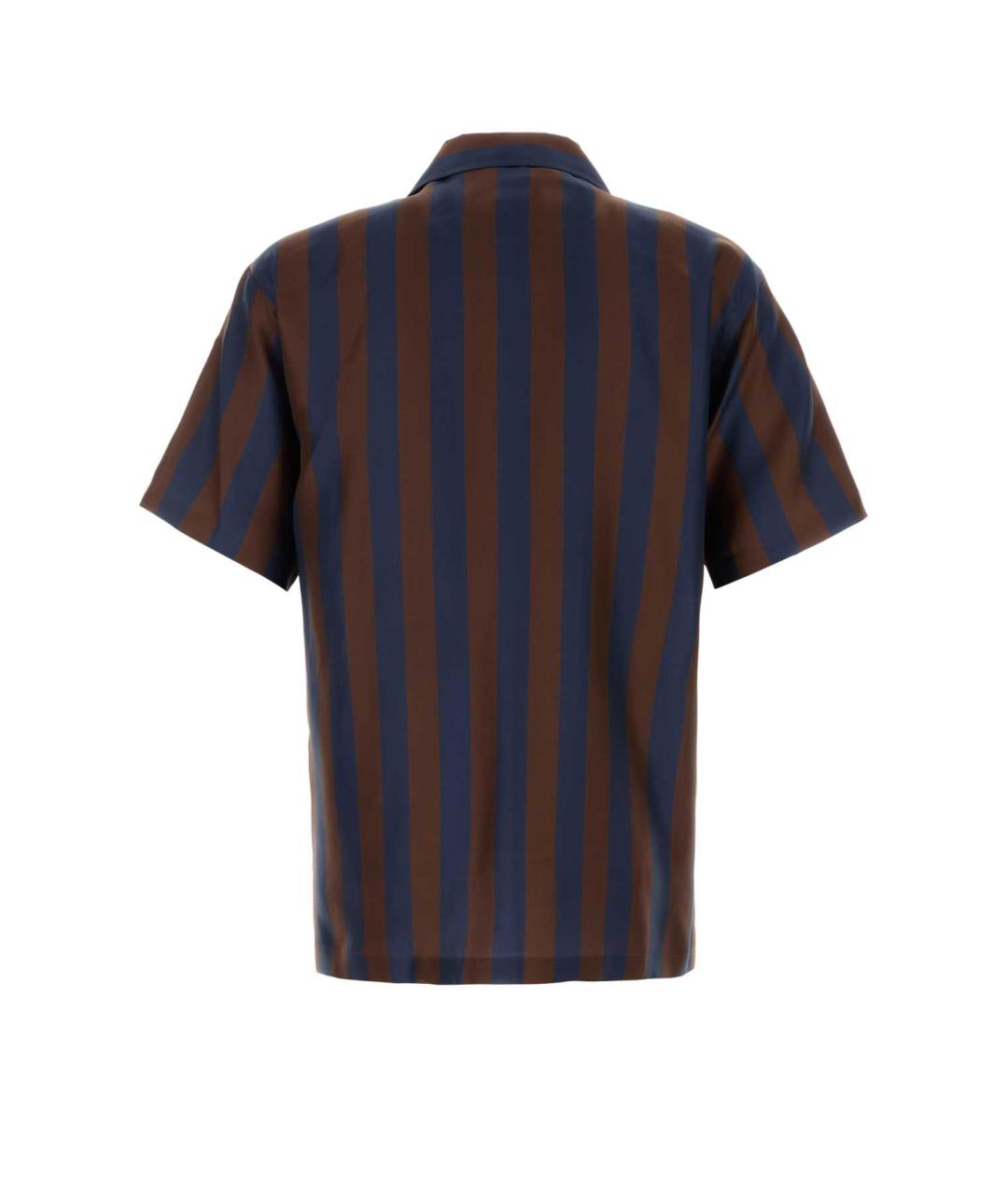 FENDI Синяя шелковая кэжуал рубашка, фото 2
