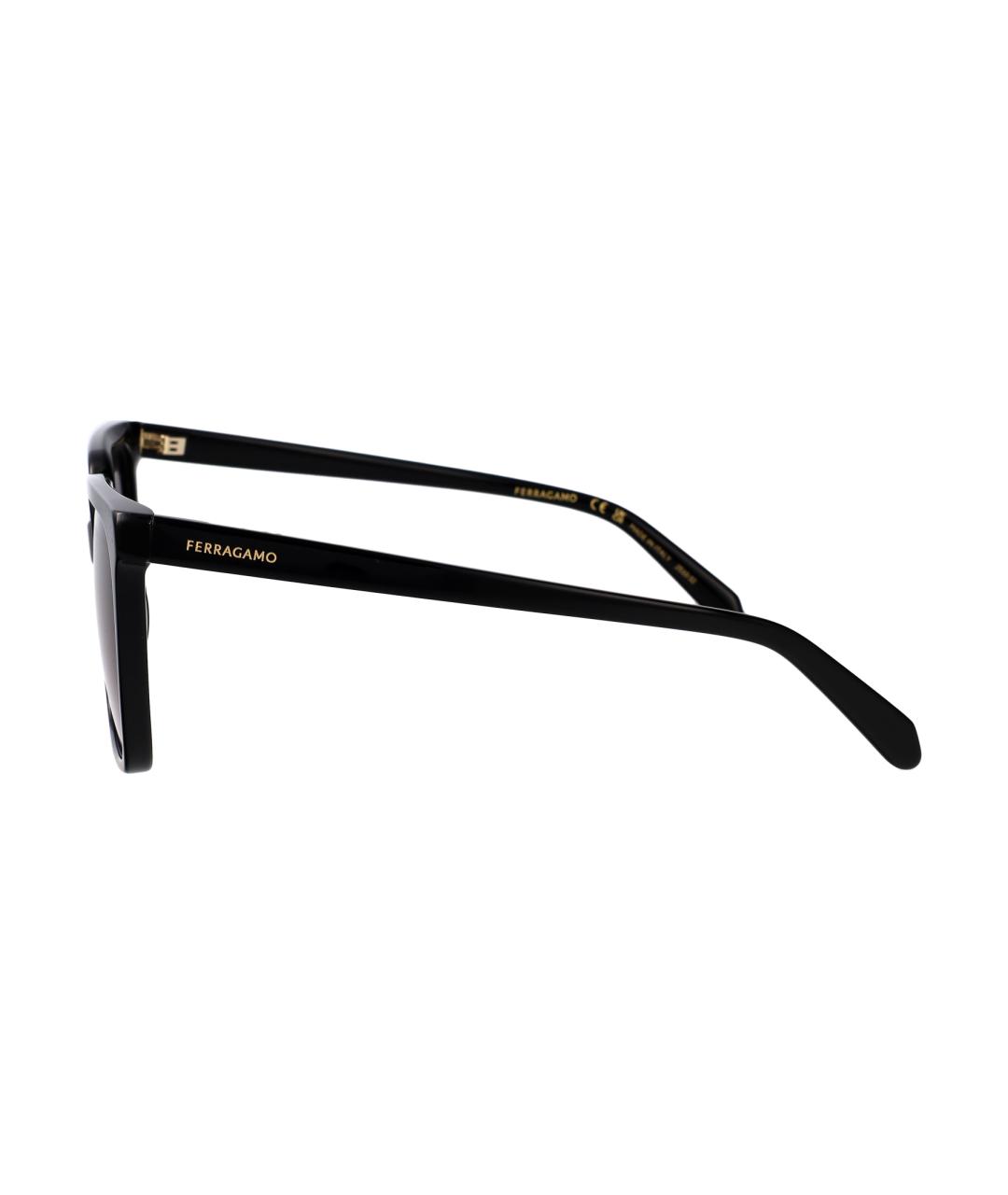 FERRAGAMO Черные солнцезащитные очки, фото 3