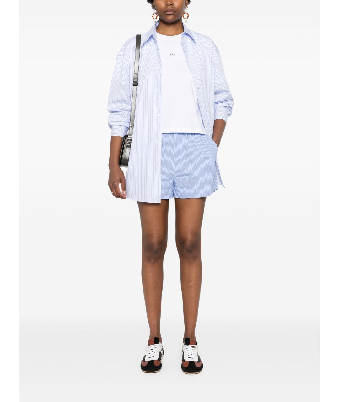 A.P.C. Белая хлопковая футболка, фото 4