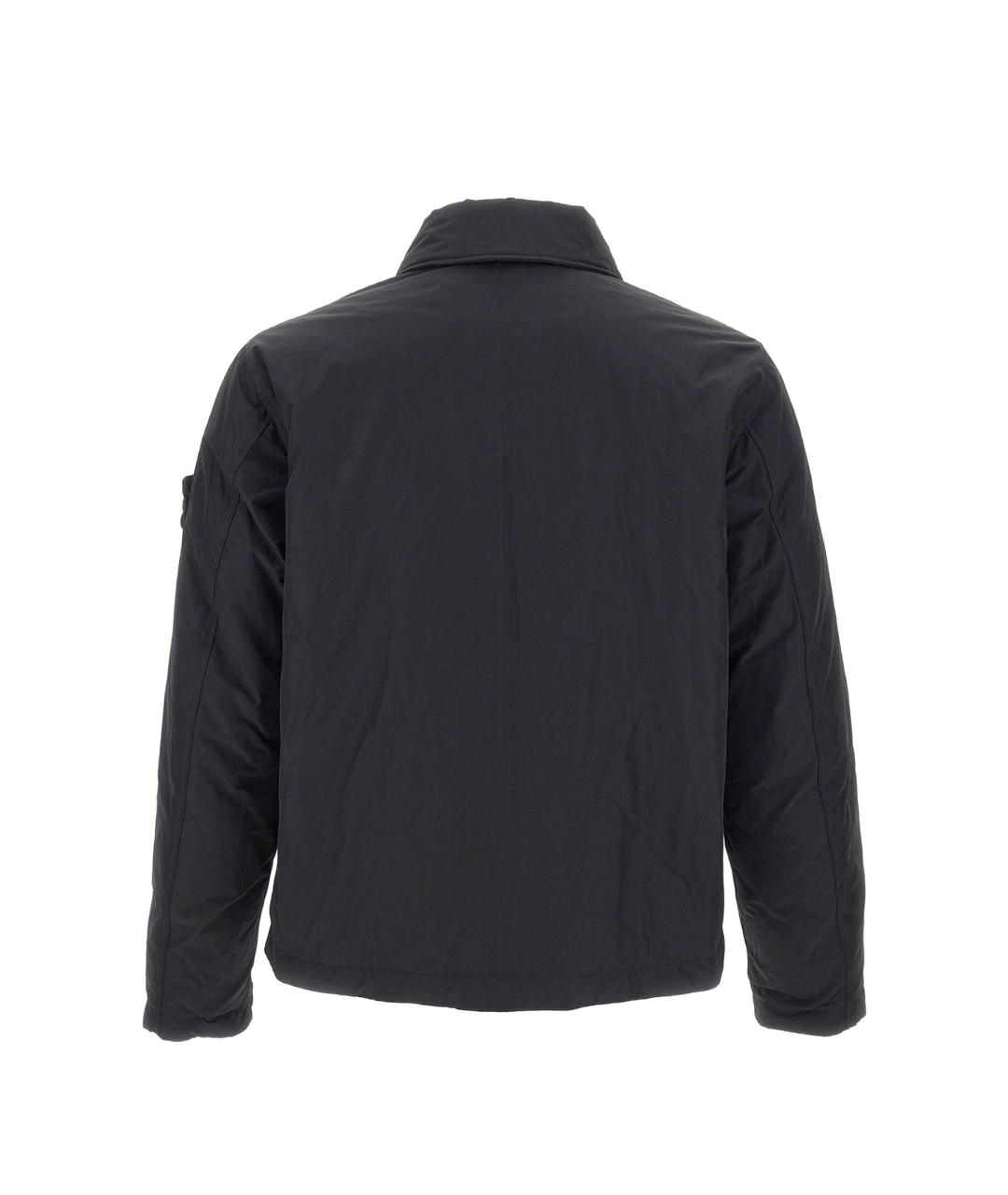 STONE ISLAND Черная полиэстеровая куртка, фото 4