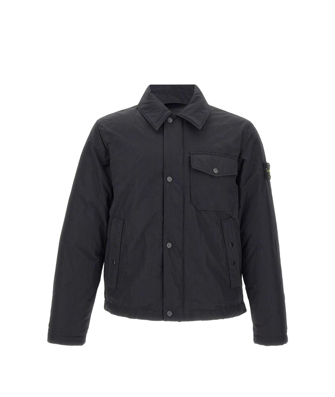 STONE ISLAND Черная полиэстеровая куртка, фото 1